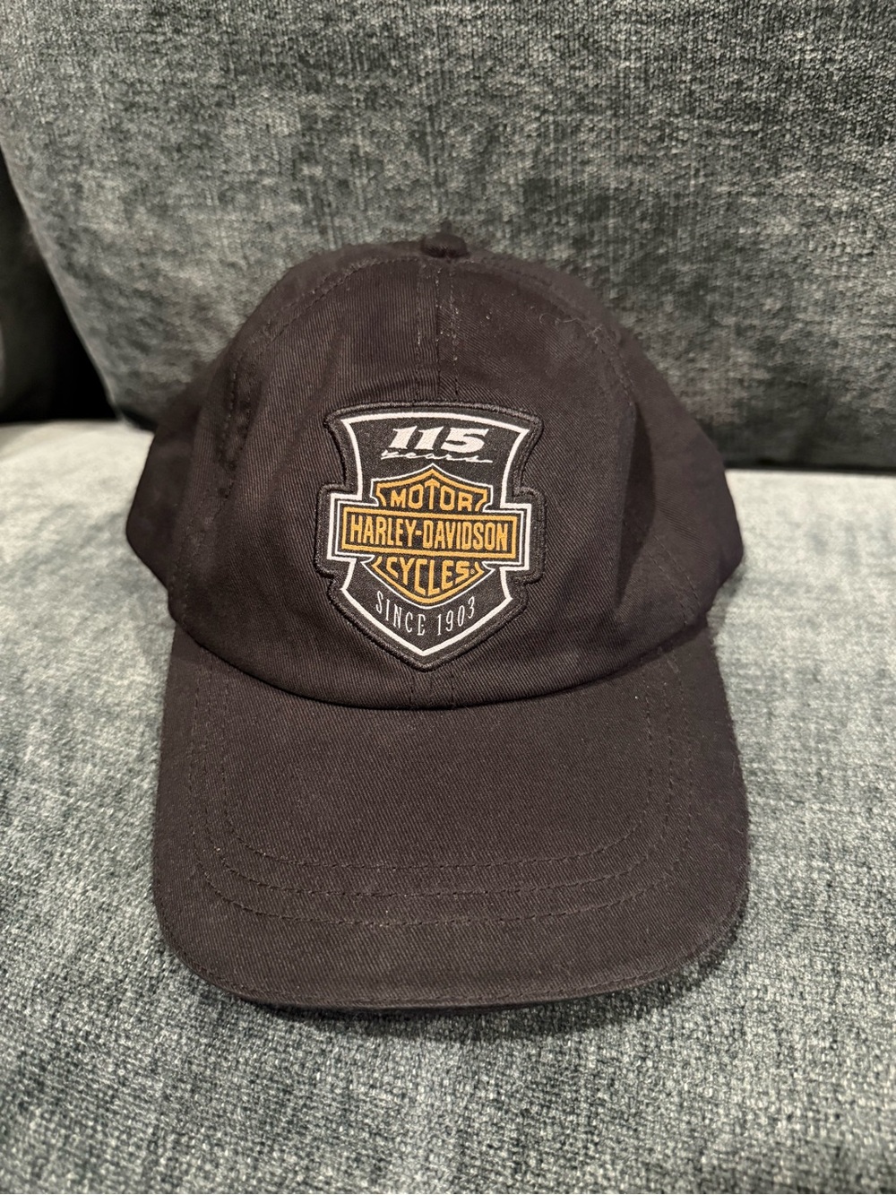 Harley-Davidson Black 115 Logo Hat